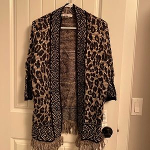 Animal print sweater size 1X
